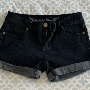 BLACK LOVE CULTURE DENIM SHORTS LARGE